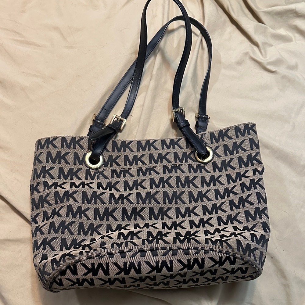 Michael Kors Monogram Black and Gray Tote